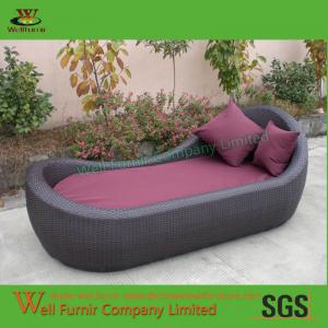 China The Best Outdoor Furniture Manufacturer in China Supply Wicker Chaise Lounge Chair WF-0877 on sale