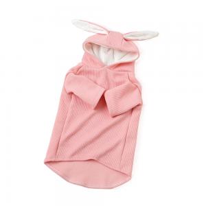  Lovely Rabbit Ear Cute Cat Clothes , Funny Cat Clothes Pink / Gray Color Manufactures