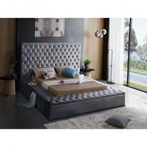  Modern Leather Luxury Bed Master Hotel Bedroom Double Bed 1.8 Bedroom King Bed Manufactures