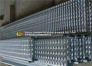  Bolted Fixing Serrated Galvanized Stair Tread , Anti Slip Steel Grate Stair Treads Manufactures