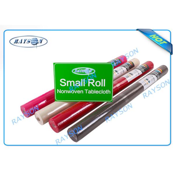 Anti-bacterial / Anti-chemical 60gram Printable Non Woven Tablecloth in Different Colors