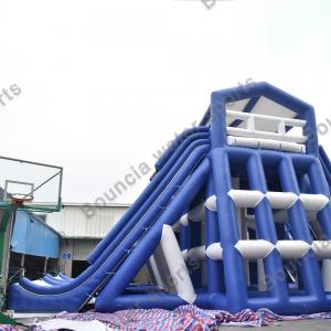  10 Meters High Large Floating Water Slides For Adults Manufactures