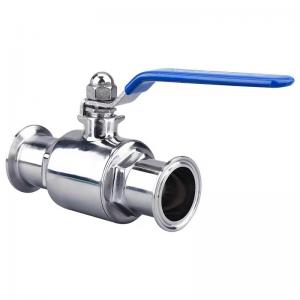China 2 Way Straight Ball Valve DIN SMS WZ Sanitary Stainless Steel 304 316 316L Tri Clamp on sale