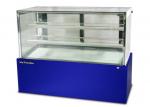 Floor Standing Refrigerated Cake Display Cabinet High Humidity Square Glass Cake