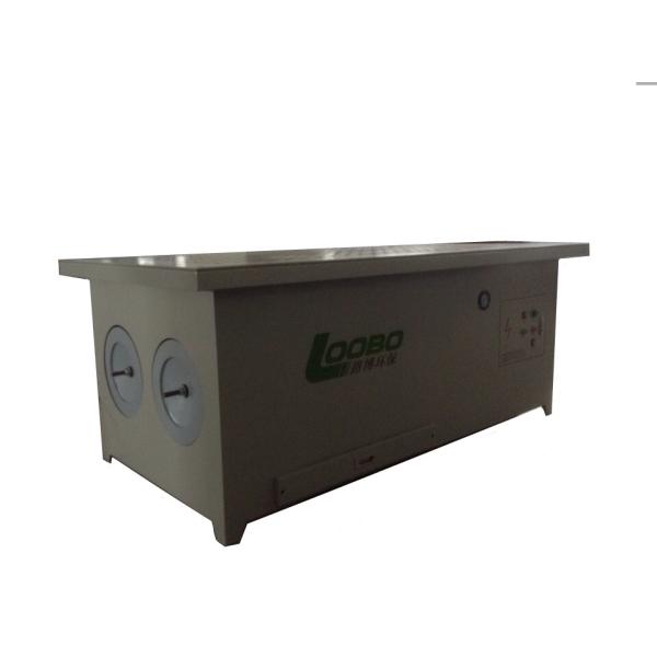 Grinding dust suction table, downdraft dust collection with PTFE catridge filters