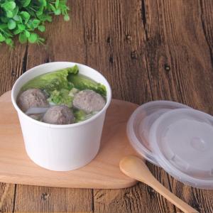 China Hot soup paper bowls supplier,Hot soup restaurant paper cup container without logo printing on sale