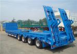 Multi - Axle 80T Extendable Semi Trailer With Dual Line Braking System