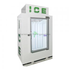  42 Cubic Feet Ice Storage Bin Freezer R404a Refrigerant Defrorsting Glass Door Manufactures