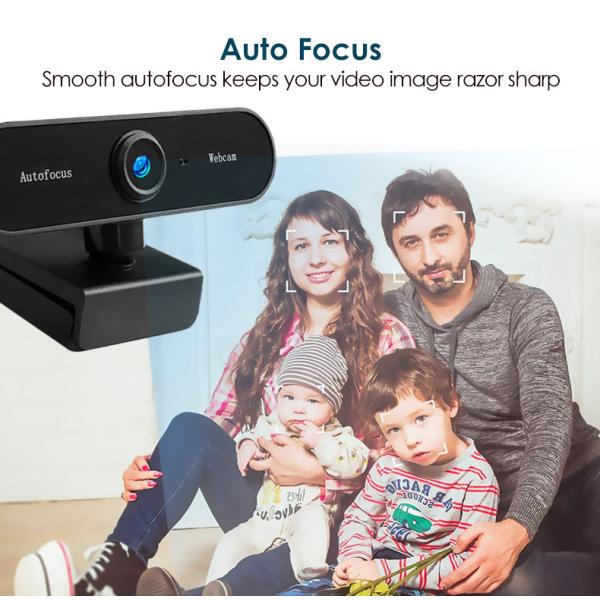 1080P Autofocus Webcam With Microphone USB Web Camera Streaming WebCam For Video Calling Webcam