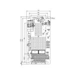 Vertical Square 7 Segment LCD Display Lift Floor Indicator Matrix Code Binary