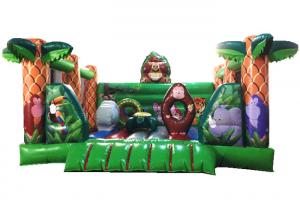 China Square shape inflatable forest jump PVC inflatable bouncy beautiful printing inflatable bouncer house for sale on sale