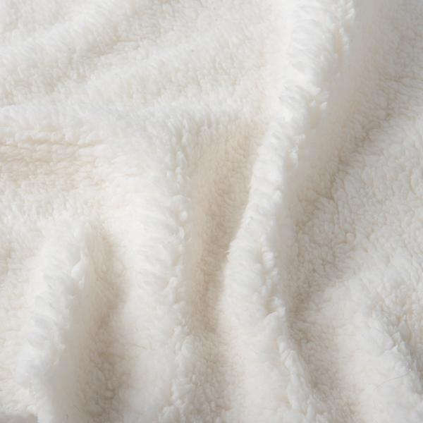 Tricot Knitted 100% Polyester BROG Sherpa Faux Lamb Fur Fabric for Garments Lining