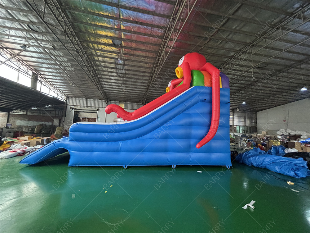 Sea World Theme Octopus Inflatable Pool Slide，Inflatable Slide For Pool Backyard