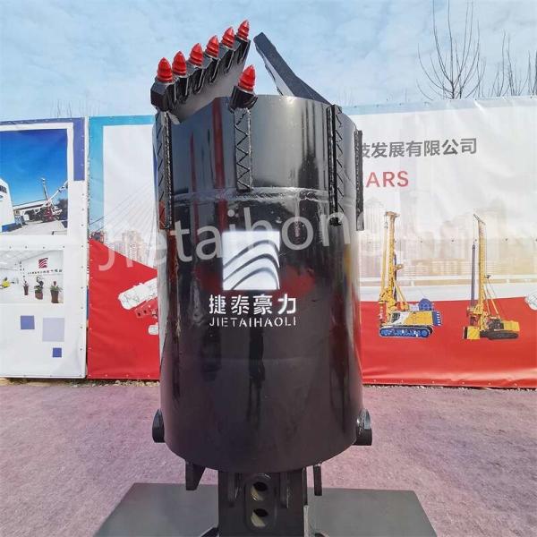JTHL Q355C Rock Drilling Bucket Cleaning Bucket with Bullet teeth / rock bits