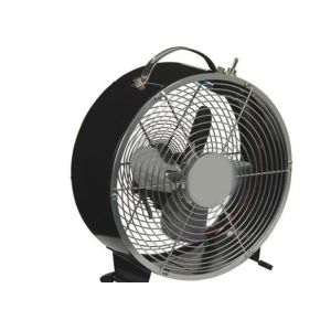 Decorative 8" Chrome Retro Table Fan Two Speed Air Circulator Knob Switch SAA