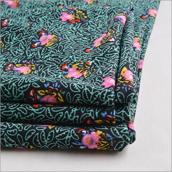Quality 100D DTY Super Soft Polyester Spandex Printed Summer Knit Fabric for sale