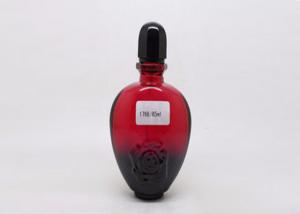  Red And Black 60ml Refillable Empty Scent Bottles 170mm Height With Silver Crimp Pump Manufactures