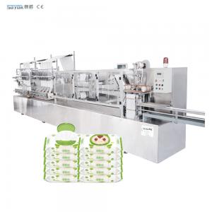 China SS304 Wet Wipes Manufacturing Machine Wet Wipes Production Line 80pcs/min on sale