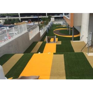  Polyethylene Yellow Weaves Artificial Grass Synthetic Lawn Turf Manufactures