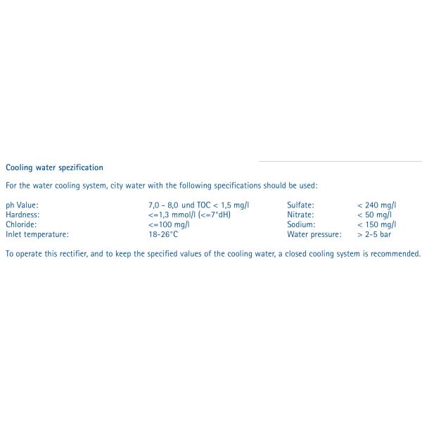 Water cooled DC power supply-Rectifiers