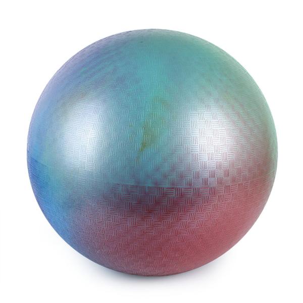 Zhejiang Factory 65cm anti-burst rainbow multi-color inflatable PVC playground ball