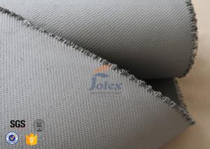 China Grey 1500gsm 1.5mm E Glass Cloth , Silicone Coated Fiberglass Cloth Sheets on sale