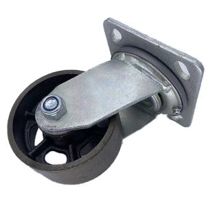 200MM Swivel High Temperature Caster Wheels Cast Iron Castors