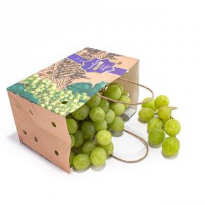 China Customizable Sustainable Fruit Packing Paper Bags For Fruits And Vegetables on sale