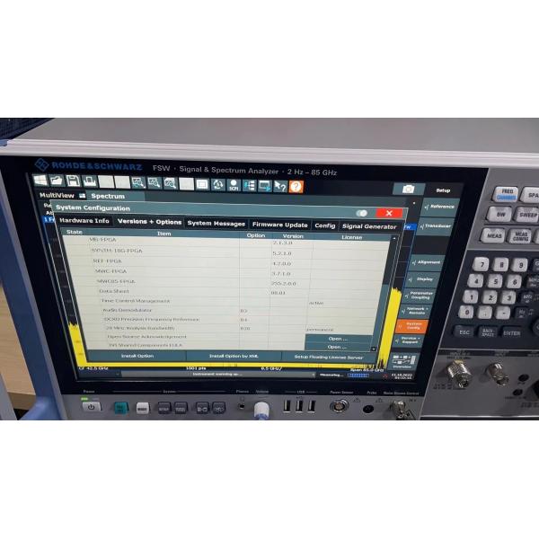 85 GHz Ultra Wideband Signal Spectrum Analyzer Rohde & Schwarz FSW85