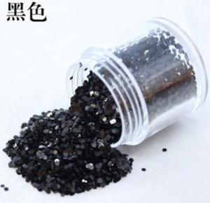 China Black Glitter for Nail art Decoration on sale