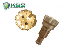 China SD8 Shank Spherical Stone Drilling Bits , Ballistic Flat Face Button Bit on sale