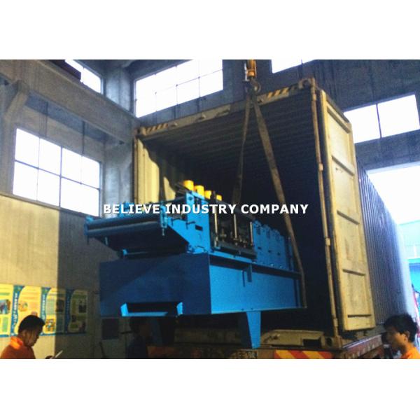Anti Fire Door Frame Roll Forming Machine With Saw Cutting Device