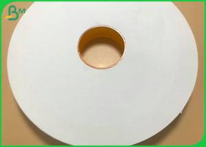 China 32mm 44mm Slitted Width 28gsm White Wrapped Paper Roll For Straw Packing on sale