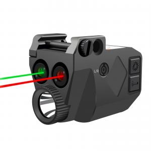  520nm / 650nm Red Green Laser Sight For Pistol 500 Lumen Light Manufactures