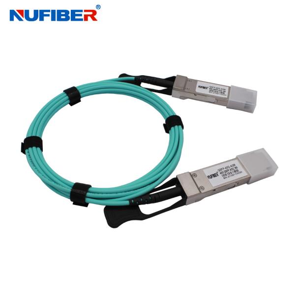 1 To 1 Module Connect 40Gb QSFP+ AOC Cable For Cisco Huawei H3C ZTE Mikrotik