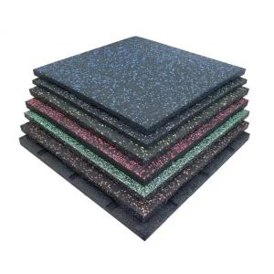  Fireproof And Silent Rubber Paver Tiles Outdoor Rubber Floor Mat 20mm25mm30mm35mm Anti-Slip Rubber Tile Manufactures