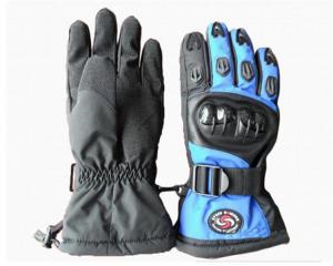  Warm Motorcycle Winter Gloves Nylon Winter Cycling Gloves With Cotton Filler Manufactures