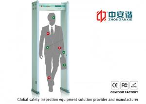 Led Screen Door Metal Detector Security Gate With 33 Detect Zones