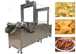  Automated Snacks Frying Machine , Continuous Corn Chips Conveyor Fryer Machine Manufactures