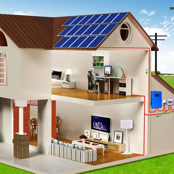 Multifunctional Off Grid Solar System 12 Volt Complete Home Systems 15A Blue LiFePO4 Battery