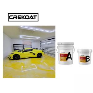 China Metallic Concrete Epoxy Resin floor Paint UV Protection Coating Naturally De Foaming on sale