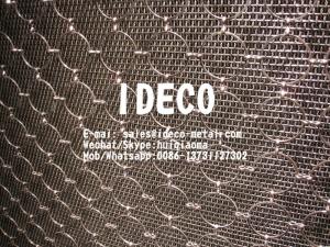  Round Closed Rings Link Chains Curtain, Decorative Ring Mesh Curtain, Architectural Ring Mesh with Figure-8 Connectors Manufactures