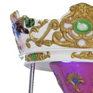Merry Go Round Mini Small Horse carousel 3 players horse kiddie rides carousel