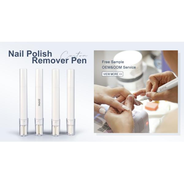 Custom Logo Plastic White 3ml Empty Nail Glue Remover Nail Polish Corrector Pen