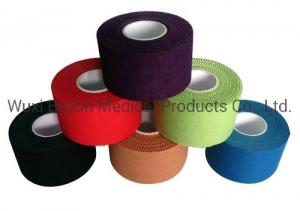 China Brown Blue Black Cotton Sports Tape Color Trainers Cotton Adhesive Athletic Tape on sale
