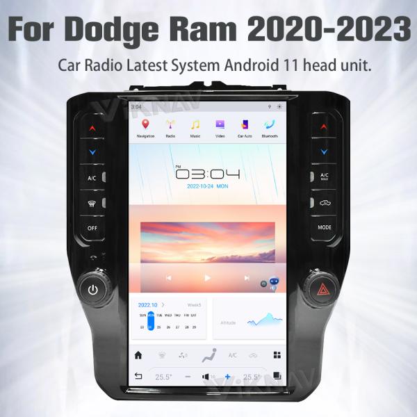 Viknav Car Radio For Dodge Ram (2020 2021 2022 2023) 11.8 Inch Android13 Auto Touch Screen GPS Head Unit Multimedia Play