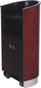 China Dark cherry Podium Lecture Stand Solid Wooden Base MDF body on sale