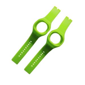 One Piece Watch Strap Silicone Rubber Watch Band With Watch Slot
