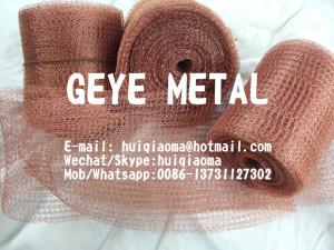 China Copper Mesh Packing for Distillation Column Reflux Still, Knitted Copper Wire Mesh Filter Moonshine Brewing on sale
