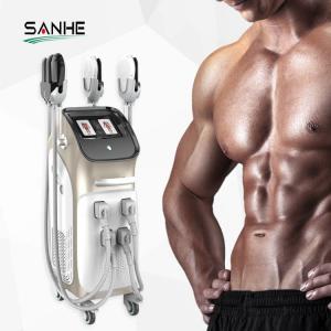 China SANHE 4 Handles EMS RF Body Sculpt Electric Muscles Stimulate Body Slimming Skin Tightening EMS + RF Machine on sale